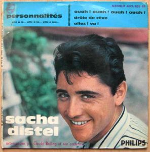 SACHA DISTEL AVEC CLAUDE BOLLING ET SON ORCHESTRE - Personnalités / Ouah! Ouah! Ouah! Ouah! / Drole de reve / Allez! Va! - 7inch (SP)