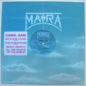CAROLE JIANI - Hit'n run lover / All the people of the world - 12 inch 33 rpm