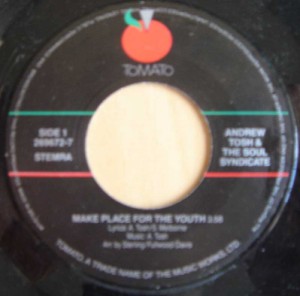 ANDREW TOSH & THE SOUL SYNDICATE - Make place for the youth / Stop what ya doin' - 7inch (SP)