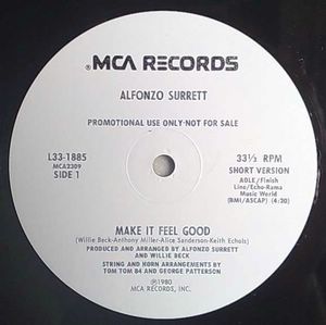 ALFONZO SURRETT - Make it feel good - 12 inch 33 rpm