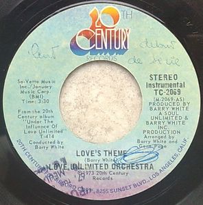 LOVE UNLIMITED ORCHESTRA - Love's theme / Sweet moments - 7inch (SP)