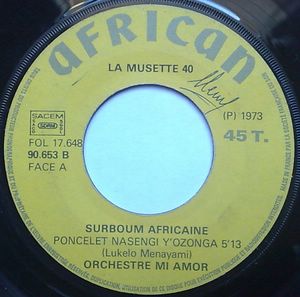 ORCHESTRE MI AMOR - Lisano ebankadi na kin Malebo - 7inch (SP)