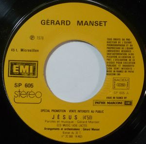 GERARD MANSET - Jesus / Amis - 7inch (SP)
