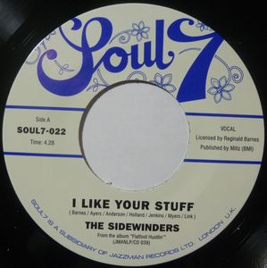 THE SIDEWINDERS - I like your stuff / Flat foot hustlin' - 7inch (SP)