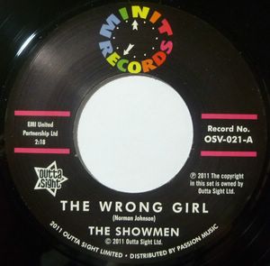 THE SHOWMEN - The wrong girl / Fate planned it this way - 7inch (SP)