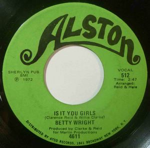 BETTY WRIGHT - Is it you girls / Cryin in my sleep - 7inch (SP)