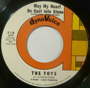 THE TOYS - May my heart be cast into stone / On backstreet - 7inch (SP)