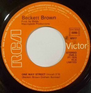 BECKETT BROWN - One way street - 7inch (SP)