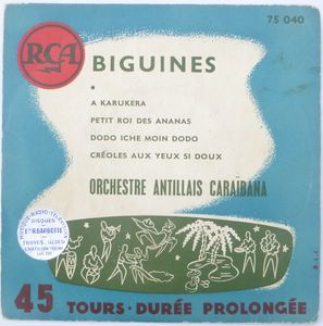 ORCHESTRE ANTILLAIS CARIBANA - Biguines - 7inch (EP)