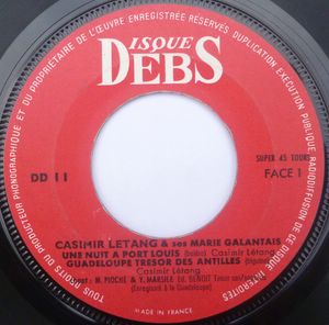 CASIMIR LETANG & SES MARIE GALENTAIS - Une nuit a Port Louis (4 tracks) - 7inch (EP)