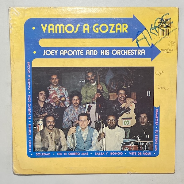 JOEY APONTE AND HIS ORCHESTRA vamos a gozar, LP for sale on