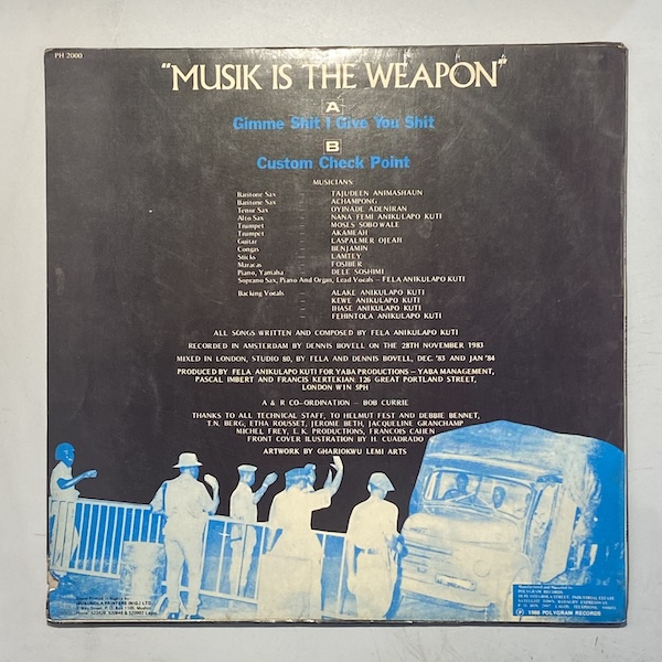 LP FLEA ANIKULAPO KUTI Egypt ‘80 LIVE Fela Anikulapo Kuti Egypt 80 Live : Capitol Records – STB