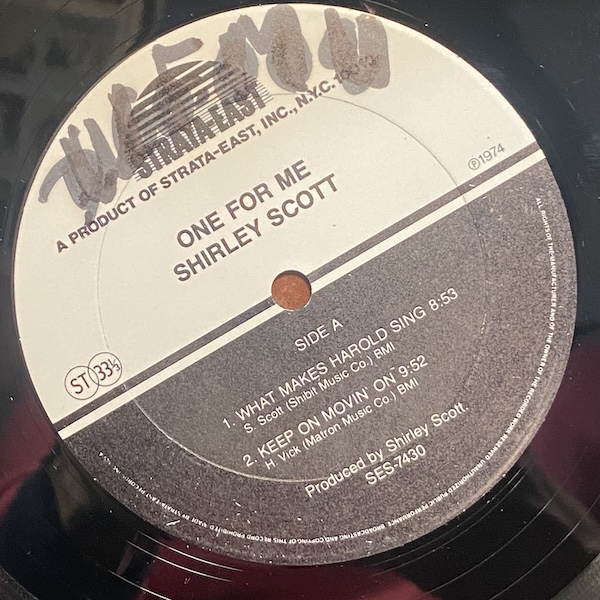 SHIRLEY SCOTT one for me, LP for sale on SuperflyRecords.com