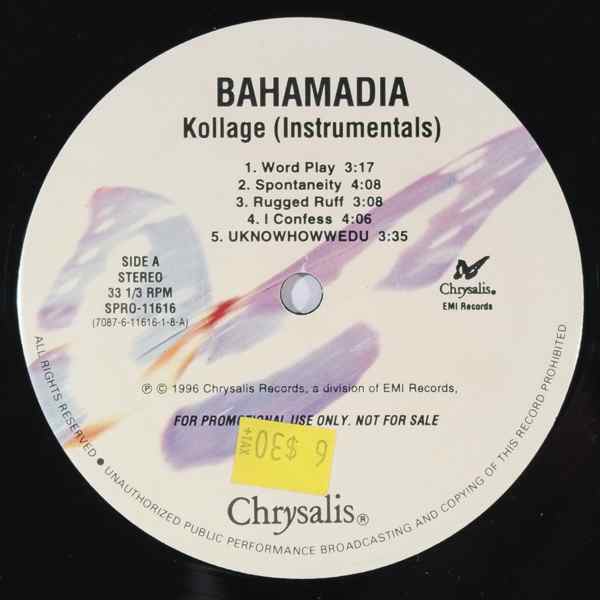 BAHAMADIA - Kollage (Instrumental) - 33T