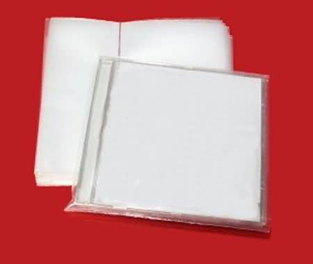  POCHETTE POLYPRO 100 MICRONS POUR BOITIER CD  -  300 x pochette polypro 100 microns pour boitier cd 